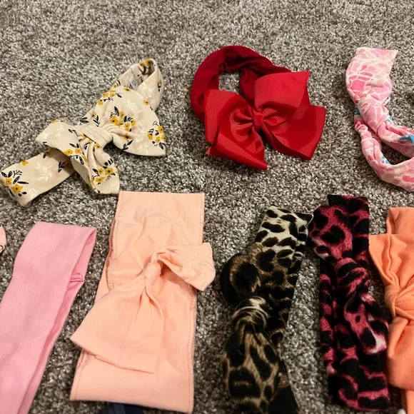 Box of baby girl bows